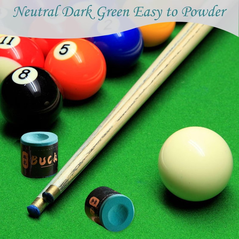 ZQuintuplian 2 Pcs Snooker Chalk, Pool Cue Chalk, Durable, and