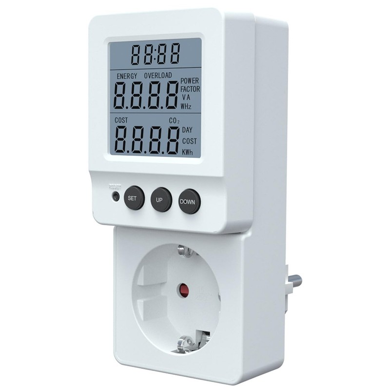 revolt Digital Electricity Meter: Digital 230 V Energy Cost Meter