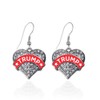 Inspired Silver - Trump Supporter Silver Dangle Earrings for Women