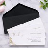 50 Pack #10 Business Envelopes, Black 4.13 x 9.49'' Envelopes