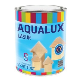 AQUALUX LASUR Waterbased Wood Coating, for Both Exterior and Interior Use (08 Mahagony, 0.75 L)