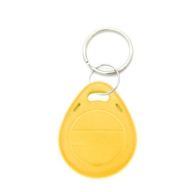 Key Id Tags BE-TOOL 10pcs Per Pack 125Khz RFID Proximity ID Card Token Tags Key Fobs Keyfobs with Split Ring Key Ring for Door Access Contorl System (Static, Yellow)