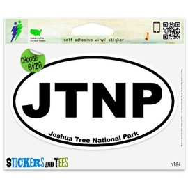 Joshua Tree National Park Oval Vinyl Car Bumper Window Sticker 5" x 3"