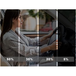 Rvinyl Window Tint Kit Compatible with Jeep Wrangler 2018-2024 (4 Door, JL) - Front Precut Kit - 35%