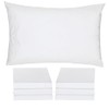 Microfiber Zippered Pillow Protectors Cover Case, Anti Dust Mite, Anti-Allergy,