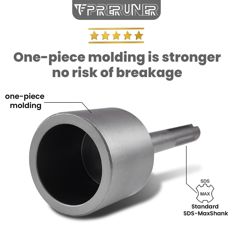 Preruner SDS Max Shank T Post Driver Attachment-The Ultimate Solution