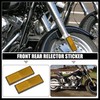 Hihaha Front Lower Fork Reflector Sticker Rear Saddlebag Reflective Cover