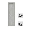 S&Z TOPHAND® 24in x 84in MDF Light Gray Barn Door,