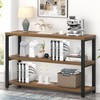 EXCEFUR Industrial Sofa Console Table, Entryway Table with 3 Tier