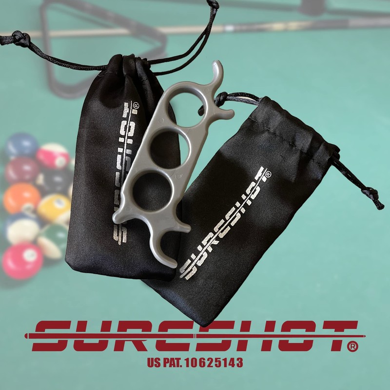 Sure Shot 3-Finger Billiard Mechanical Bridge for Billiards, Hand Held