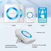 TECKNET Wireless Doorbell, Wireless Doorbell Set, 400 m Range, IP65