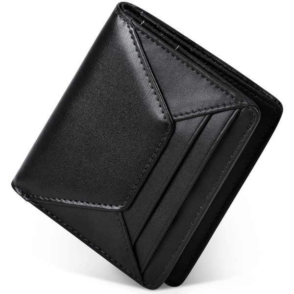 Carteras para caballero piel, Cartera hombre con monedero, 10 ranuras