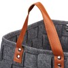 Relaxdays Woven Felt Basket, Foldable Storage Basket, Felt Shelf Basket