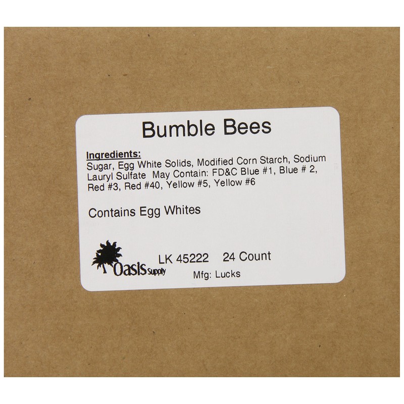 Oasis Supply Sugar Decorations, Bumble Bee, 24 Count