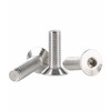M6-1x18mm Flat Head Socket Cap Screws Bolts, Stainless Steel 18-8