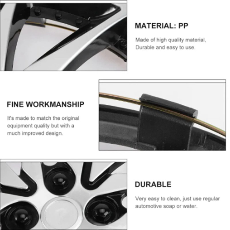 DREAMIZER R15 Car Wheel Cover Hubcaps Clip Vehicle Tire Caps