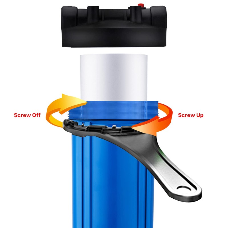 Geekpure 20 Inch Whole House Water Filter Housing 3/4" Port-Fit