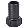 sourcing map ABS Hose Nozzle Fitting Coupling 50 mm Barb
