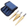3 Pcs Small HSS Step Ti Cone Drill Hole Cutter