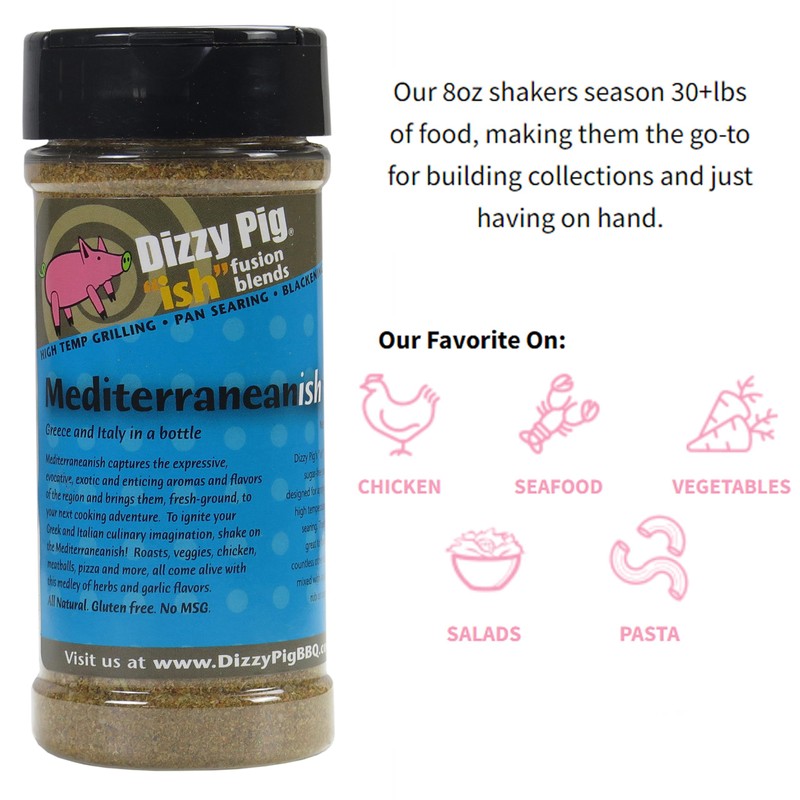 Dizzy Pig ish Fusion Mediterranean-ish Greek & Italian Seasoning (8oz
