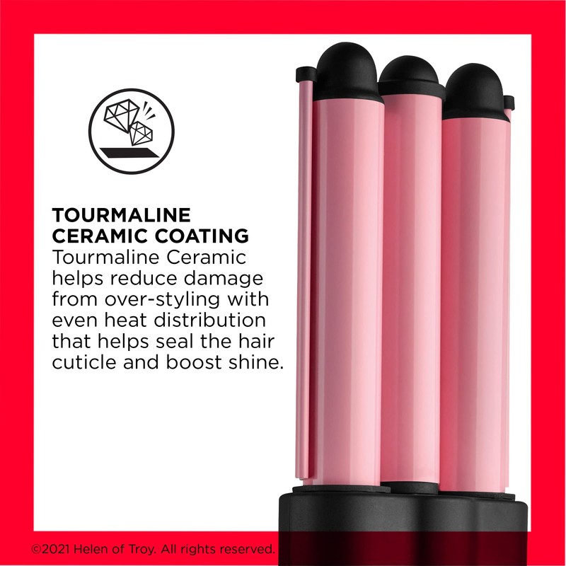 Revlon 3 Barrel Jumbo Hair Waver | Long-Lasting, Natural Looking
