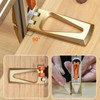 POFET Woodworking Scriber Ruler, Movable Angle Tee Tape Mult-Angle Scribing