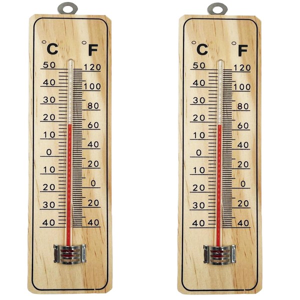 Wall Thermometer for Indoor and Outdoor Use [Pack of 2]