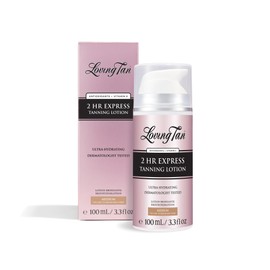 Loving Tan Nueva Loción Corporal Autobronceadora Express De 2 Horas, Tono Medio: Autobronceador Hidratante Para Un Brillo Natural, Sin Marcas, Probado