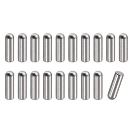 sourcing map 6x15mm Dowel Pins, 20pcs 304 Stainless Steel Round Head Flat Chamfered End Dowel Pin Bunk Bed Pins Shelf Pegs Support Shelves Fasten Elements