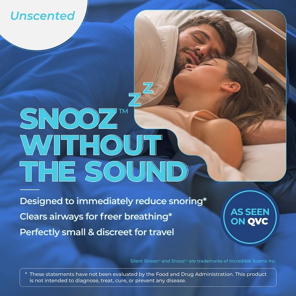 Silent SNOOZ Nasal Dilator Anti Snore Device - Reusable Unscented Nose Vent (30 Uses)