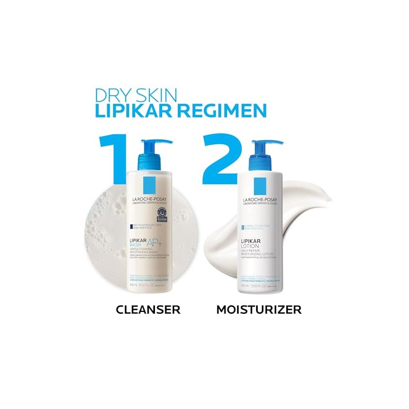 La Roche-Posay Lipikar Body Lotion Daily Repair Moisturizing Lotion, 13.52