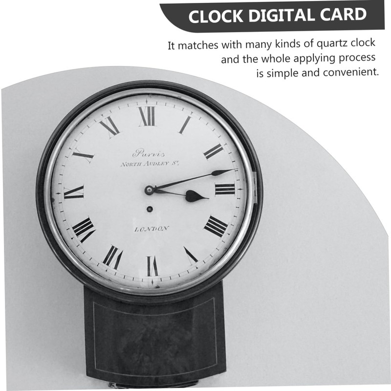LALAFINA 15 Sets Roman Numerals Clock Replacement Kit DIY Clock