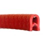 Small Flexible Red PVC Rubber Push On Edge Protection Trim