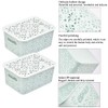 DODUOS 3Pcs Plastic Storage Baskets with Lids, Plastic Organizer Baskets