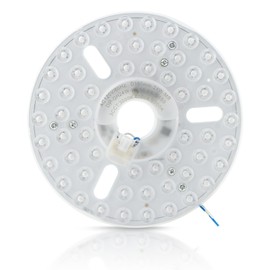 HKZTUY 24w 6.2-Inch Ceiling Fan LED Light Replacement, Dimmable LED Retrofit Panel with 3 Color Temperatures (3000K/4000K/5000K), Energy Efficient for Living Room, Bedroom, Office - for Homeowners