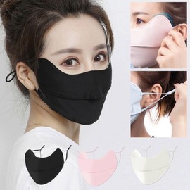 Golf Mask Temple Face Sunshade Strap Adjustable Pink 20ea