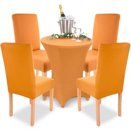 Gräfenstayn Stretch chair covers Charles round and square chair backs - bi-elastic fit with Oeko-Tex seal Standard 100: “Certified Trust”.