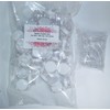 5-gram SQUARE Clear Beauty Jars with White Caps, and free