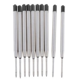 Prettyia Repuestos De Bolígrafo Reemplazable De 10 Piezas Escritura Suave 3,81 Pulgadas (9,7 Cm) Y Punta Media De 0,5 Mm (negro)