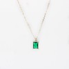 SIMPLÍ BASIC 925 Sterling Silver Emerald Cut Necklace | 8mm