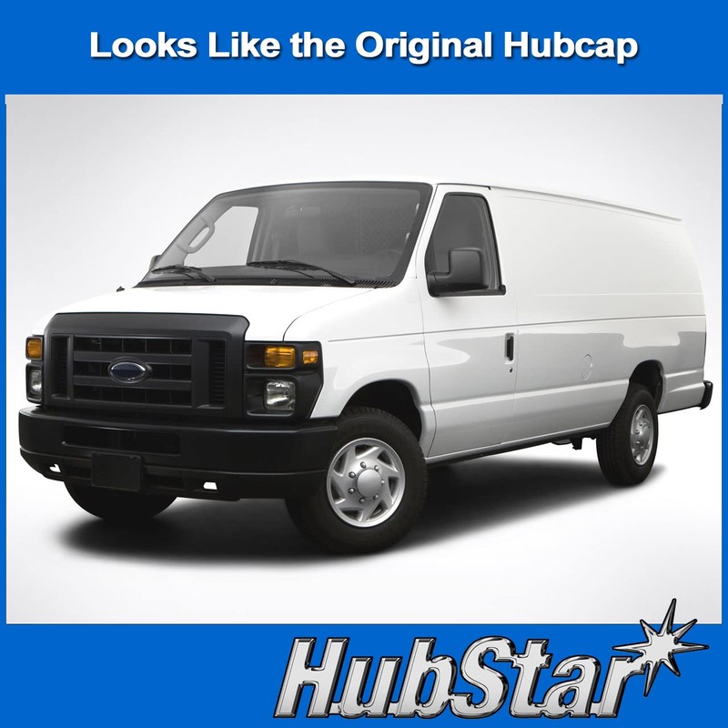 HubStar Hubcap Replacement for Ford Van 1998-2023, Premium Quality Sturdy