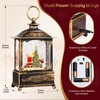 Christmas Snow Globe Lantern with Music and Light, Spinning Water