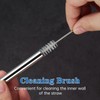 Stainless Steel Straw & Cleaning Brush Set, 5/10pcs/set Reusable Extra