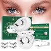 KEYYOU Daily Wear Reusable Magnetic Eyelashes 2 Pair with Applicator