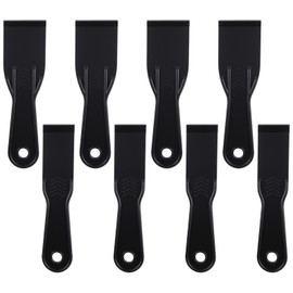 8 Pcs Plastic Putty Knife Scraper, 1.5/2 Inch Flexible Putty Knives Black Filling Knife Set Spackle Tool for Spackling Repairing Drywall Patching Wall Painting