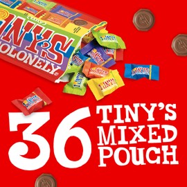 Tony’s Chocolonely Assorted Chocolate Candy Pieces, Belgian Milk & Dark Chocolate, Caramel Sea Salt, Almond Sea Salt, Honey Almond Nougat, Pretzel Toffee, Quality Fairtrade Cocoa, 36 Count, 11.28 Oz