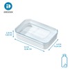 iDesign Recycled Plastic Sandwich Ziplock Bag Holder and Dispenser –