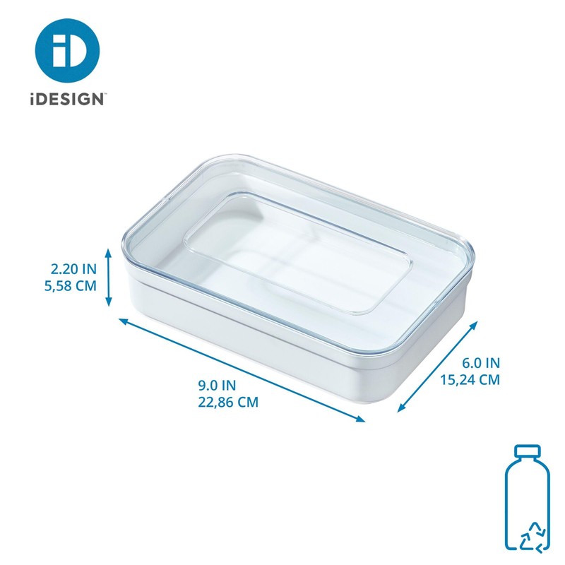 iDesign Recycled Plastic Sandwich Ziplock Bag Holder and Dispenser –