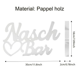 HOECMRHP Candy Bar Decoration Wooden Lettering Table Decoration for Birthdays, Weddings and Other Parties and Celebrations - White