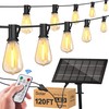 Stright Solar String Lights for Outside 120FT with Remote Control